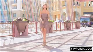 i'm flashing my skirt on the street, oops