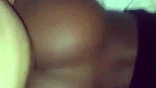 black couple bent over for intense doggystyle backshots!