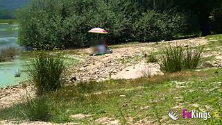 Elena De La Vega Feels The Thrill Of Outdoor Quickies With Guys Bent Over