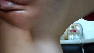 Filthy step sis begs for swift kitchen cock pounding