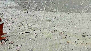 Man, I got caught by a stunning redhead while jerking off in public street