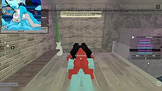 Demon fucks huge futanari cock