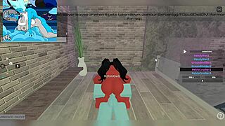 Demon fucks huge futanari cock