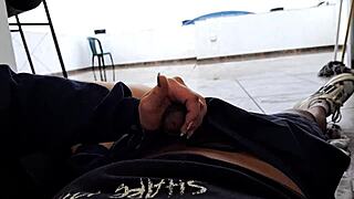 Stepsister Sucks Cock On Terrace