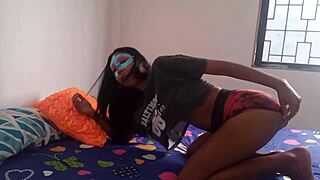 hot latina in colombia transit touching saggy natural tits 😍