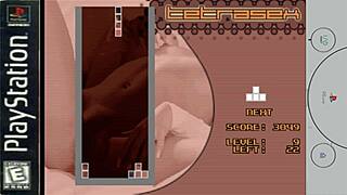 tetrasex playstation 1 game in kitchen