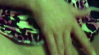 check out this milf shaking her big ass in fuschia leopard s2