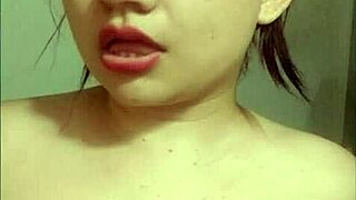 beautiful young girl teaches blowjob techniques with dildo and toys