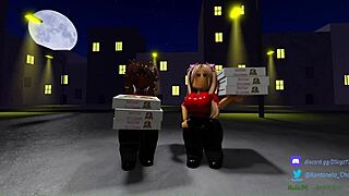 two sexy pizza workers fuck customer