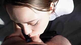 Ever Seen a Cute Babysitter Deepthroat Like This? Fucked His English Teacher in Sloppy POV Doggy Style!