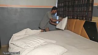 My mistress caught me peeping at her and orders me to fuck her