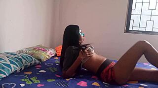 hot latina in colombia transit touching saggy natural tits 😍