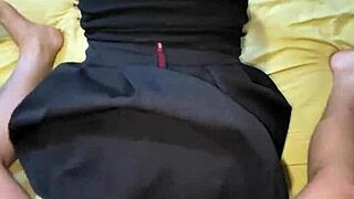 i had passionate amateur sex with a college girl after the party, bending her over for doggystyle.