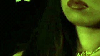 Asian brunette teases with dirty dancing, feeling the erotic moment