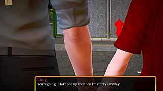 in my new family, the redhead amateur plays erotic games with big tits and ass