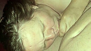 watch the milf take that cumshot right in her mouth! so hot!