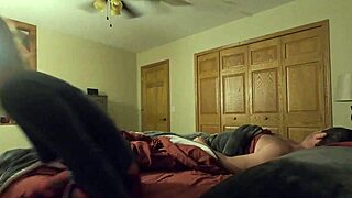 Stepdaughter Can't Sleep, Sneaks into Stepdaddy's Bed for Taboo Action