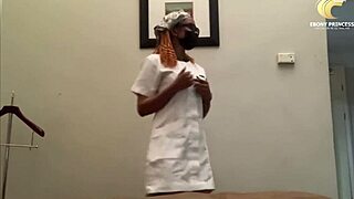 yo, this ebony nurse bangs the interviewer just for that promotion, wild huh? 😜