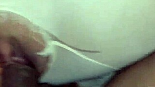 Sexy amateurs fucking with shaved pussy, creampie, wet and tight