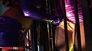 pornstar women have hot orgies in her neon dungeon with cumshots and blowjobs 😈