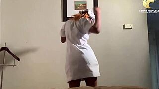 yo, this ebony nurse bangs the interviewer just for that promotion, wild huh? 😜