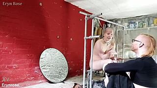 bound in metal begging to cum, submissive and pretty with toys