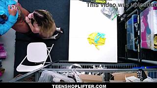 Big Ass Hot Blonde Teen Makes Fuck Deal with Mall Cop!