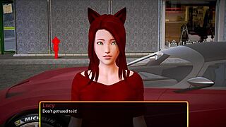 in my new family, the redhead amateur plays erotic games with big tits and ass