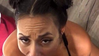 Carmela Clutch Gags On Bbc In Shower Doggy