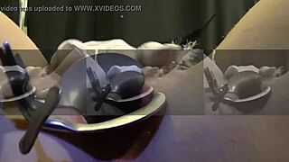 Wild BDSM French Amateur Peeing in Panties Redhead!