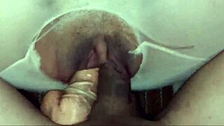 Sexy amateurs fucking with shaved pussy, creampie, wet and tight