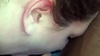 Sloppy blowjob performed outdoors in public by amateur couple