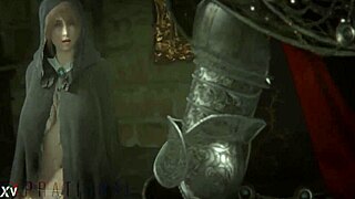 Oh, the knight is having hard sex with the big boobs and big ass nun!