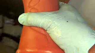 Stocking and Deep Throating My Sextoy Like a Slave Till It Gets Nasty