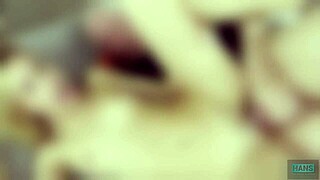 Massive cumshot blasts cute Latina sugarbabe's tight wet pussy