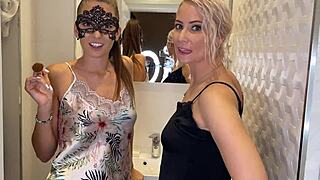 Double Blowjob Before The Pajama Photoshoot From Pov