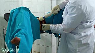 Wow, this gyno exam leads to the best orgasm ever! 😍 In the hospital, she cums hard during the checkup