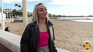 uh, me and nathalie, luth, two hot blondes messin’ with a cock!