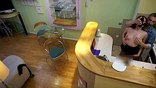 Watch this redhead bitch getting fucked by her old step dad in the kitchen