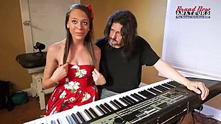 Brunette Coed Cloe Sucks Big Cock and Gets Deeply Fucked with Jizz