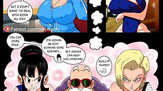 gohan's big cock creampie conquers lesbian tits and ass in monster porn comic