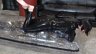 Mistress Yuen Delivers Intense Facesitting Saliva And Handjob To Bound Masochistic Man.