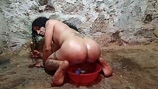 Ever Tried Anal Play with a Pickle and a Shemale?