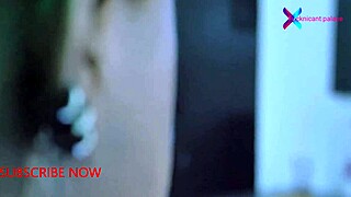 Horny latina visitor pleases monster cock with female ejaculation.