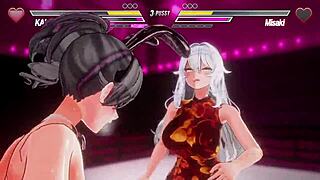 Lesbian characters in レズバト engage in GAME adventures