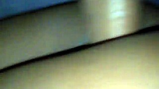 Creampie dripping from big black cock in tight wet pussy close-up after pounding her big ass