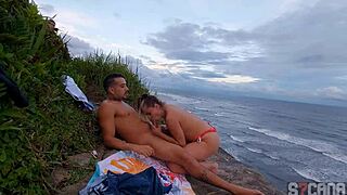 Couple Caught Fucking On Sao Paulo Beach!