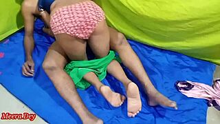 Indian Wife Bent Over for Rough Homemade Anal Ride