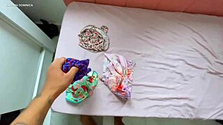 I hired a maid, and she teased me with those shorts?