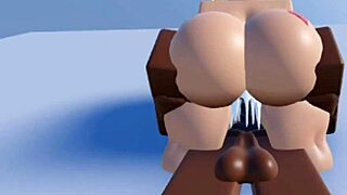 Horny blonde tries black cock in POV